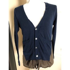 Clu Maille Ladies Two Tone Cardigan